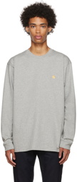 Carhartt Work In Progress Gray Long Sleeve T-Shirt