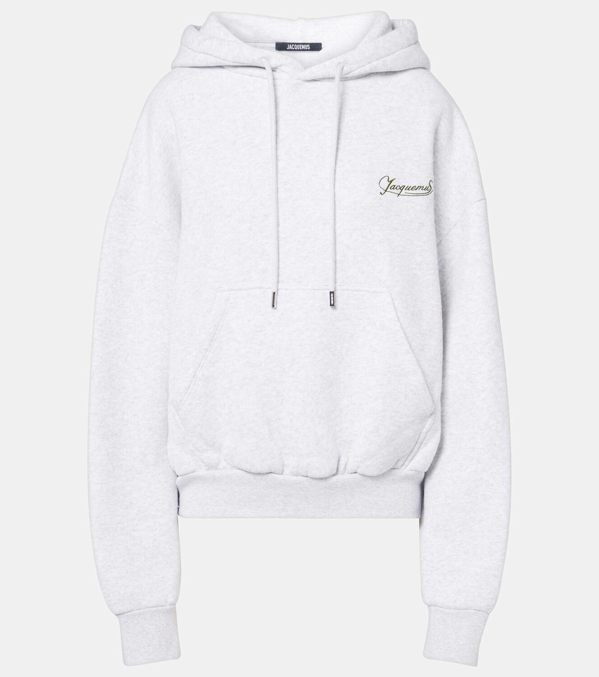 Jacquemus Corto logo cotton fleece hoodie
