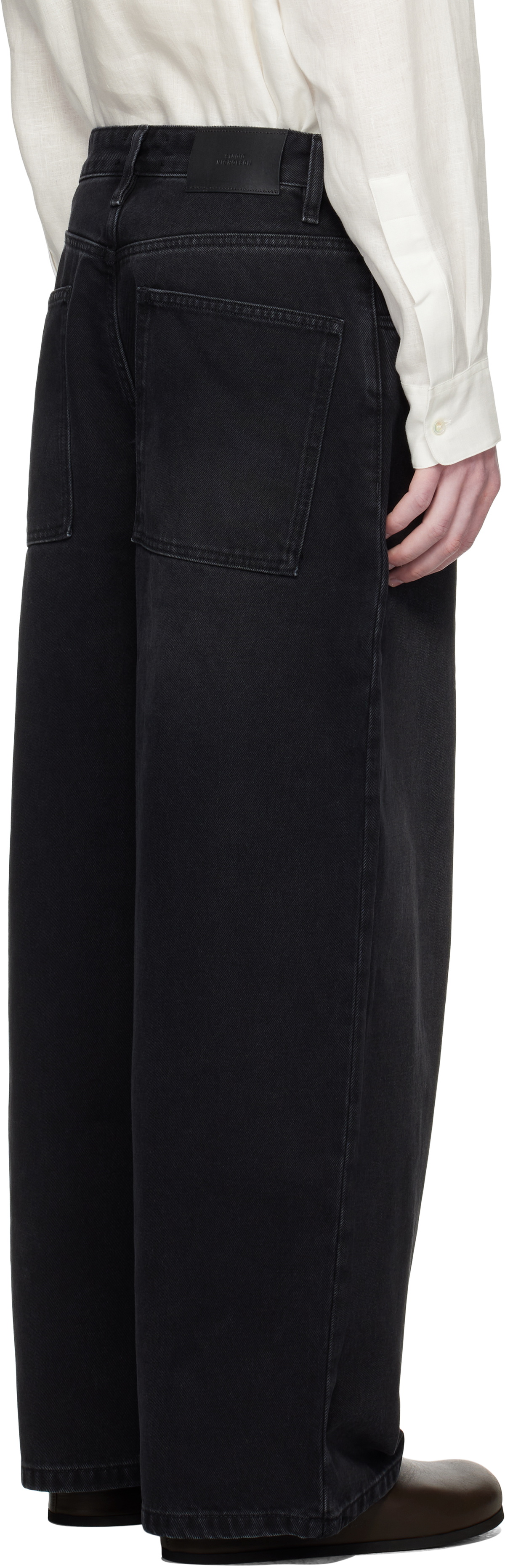 Studio Nicholson Black Paolo Jeans Studio Nicholson