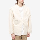 Snow Peak Men's OG Canvas Noragi Jacket in Ecru