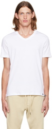 TOM FORD White V-Neck T-Shirt