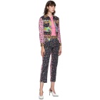 Versace Jeans Couture Multicolor Denim Mix Print Jacket