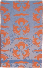 Vivienne Westwood Orange & Blue Parade Orb Scarf