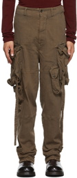 Julius Brown Gas Mask Cargo Pants