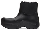 Bottega Veneta Black Cozy Puddle Chelsea Boots