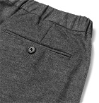 Camoshita - Slim-Fit Pleated Mélange Wool-Blend Trousers - Men - Gray