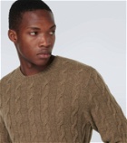 Ralph Lauren Purple Label Cable-knit cashmere sweater
