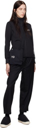 Y-3 Black Refined Wool Track Pants