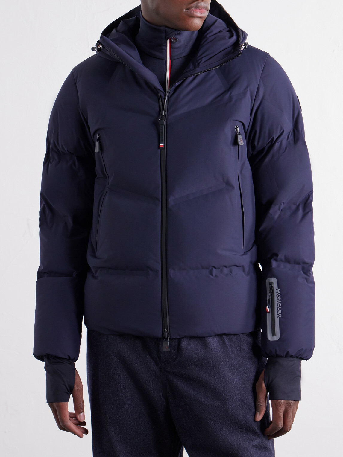 Moncler Grenoble - Angren Hooded Quilted Poplin Down Ski Jacket - Blue