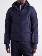 Moncler Grenoble - Angren Hooded Quilted Poplin Down Ski Jacket - Blue