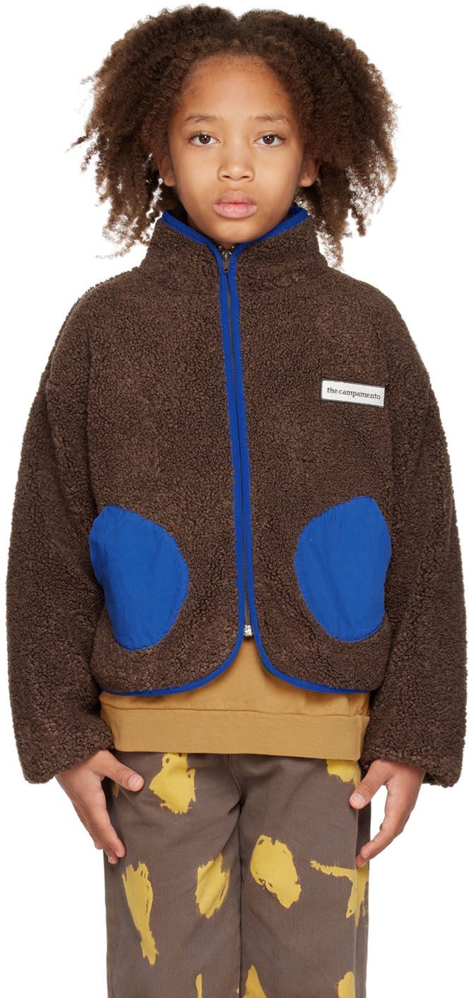 The Campamento Kids Brown Teddy Jacket