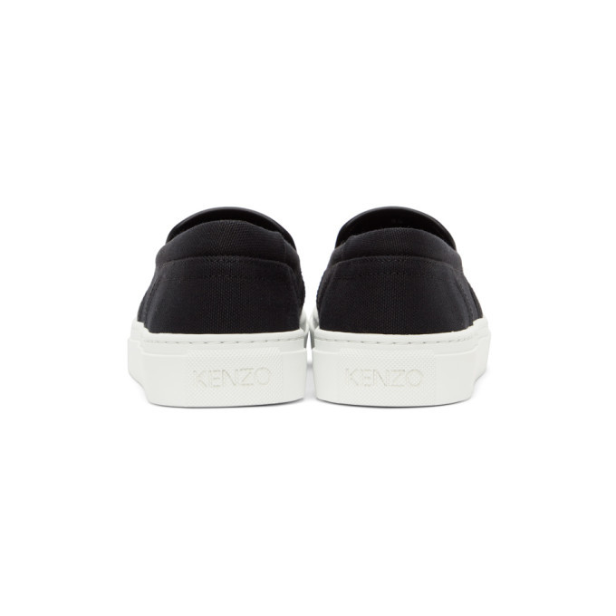 Kenzo Black Tiger K-Skate Slip-On Sneakers Kenzo display picture 1