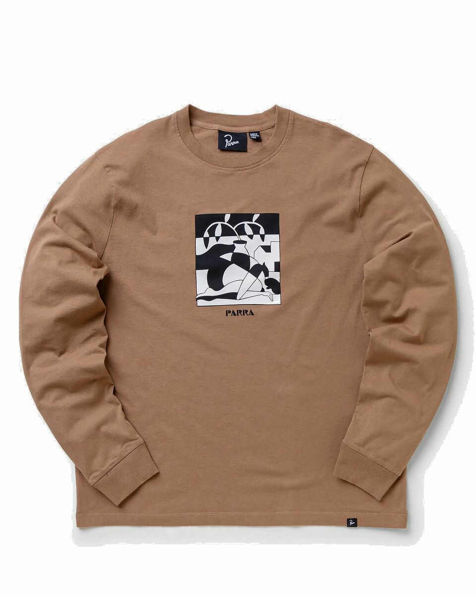 Photo: By Parra The Lost Seeds Long Sleeve T Shirt Brown - Mens - Longsleeves