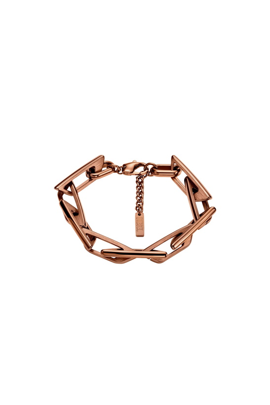 Photo: Diesel Stainless steel chain bracelet - Bracelets - Unisex - Brown