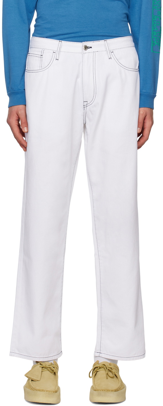 NOAH ホワイト デニムパンツ 28 Noah White Work Jeans Noah NYC