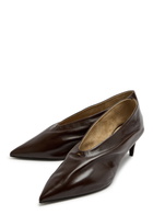 Khaite Miriam 50 Draped Leather Pumps