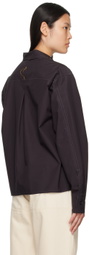 AIREI Black Deconstructed Shirt