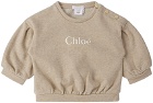 Chloé Baby Beige Crewneck Sweatshirt
