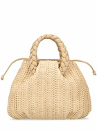 HEREU Medium Bombon Raffia Top Handle Bag
