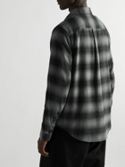 FRAME - Checked Cotton-Flannel Shirt - Gray