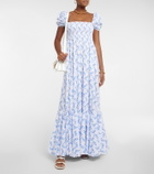Caroline Constas Gianna printed poplin maxi dress