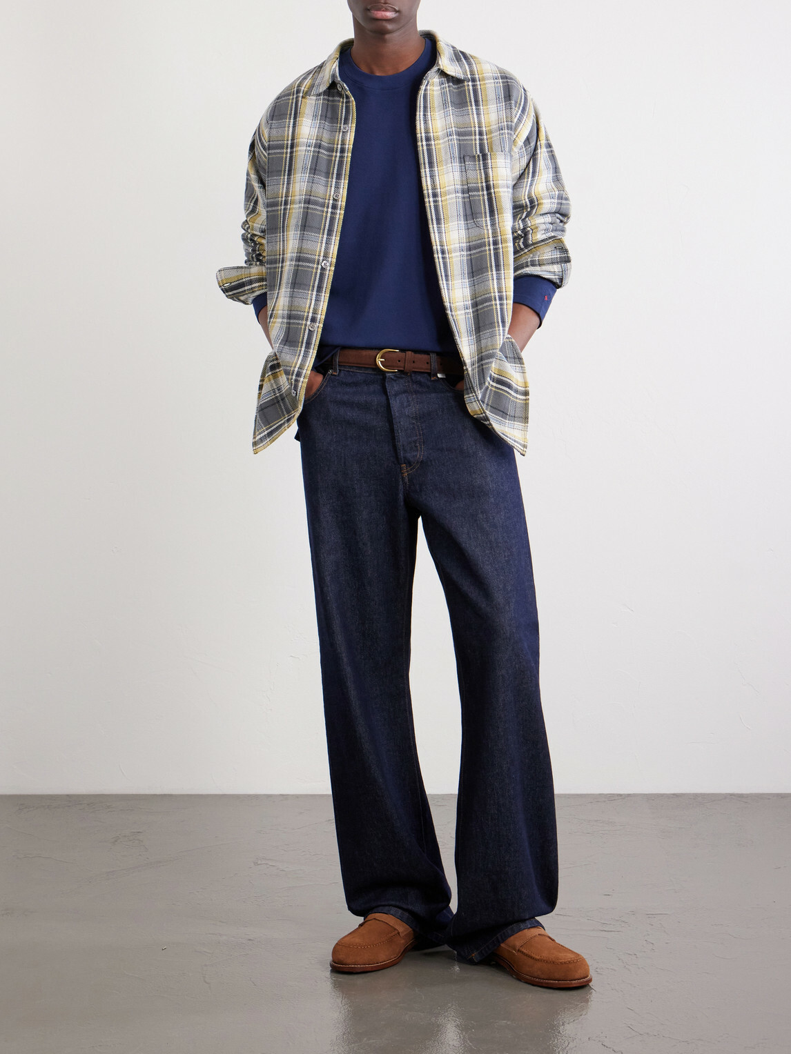 Noah - Cotton-Piqué Sweater - Blue