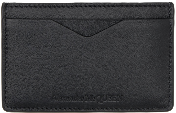Photo: Alexander McQueen Black Embossed Card Holder