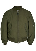 Givenchy Logo-print Cotton-blend Bomber Jacket Khaki