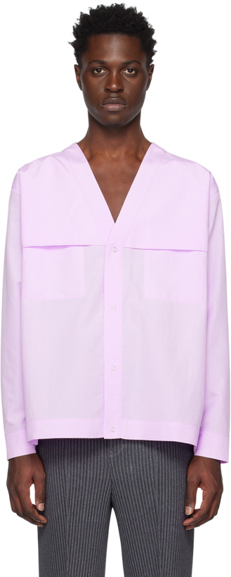 Photo: Homme Plissé Issey Miyake Purple Light Shirt