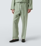 Bode Sylvan striped silk straight pants
