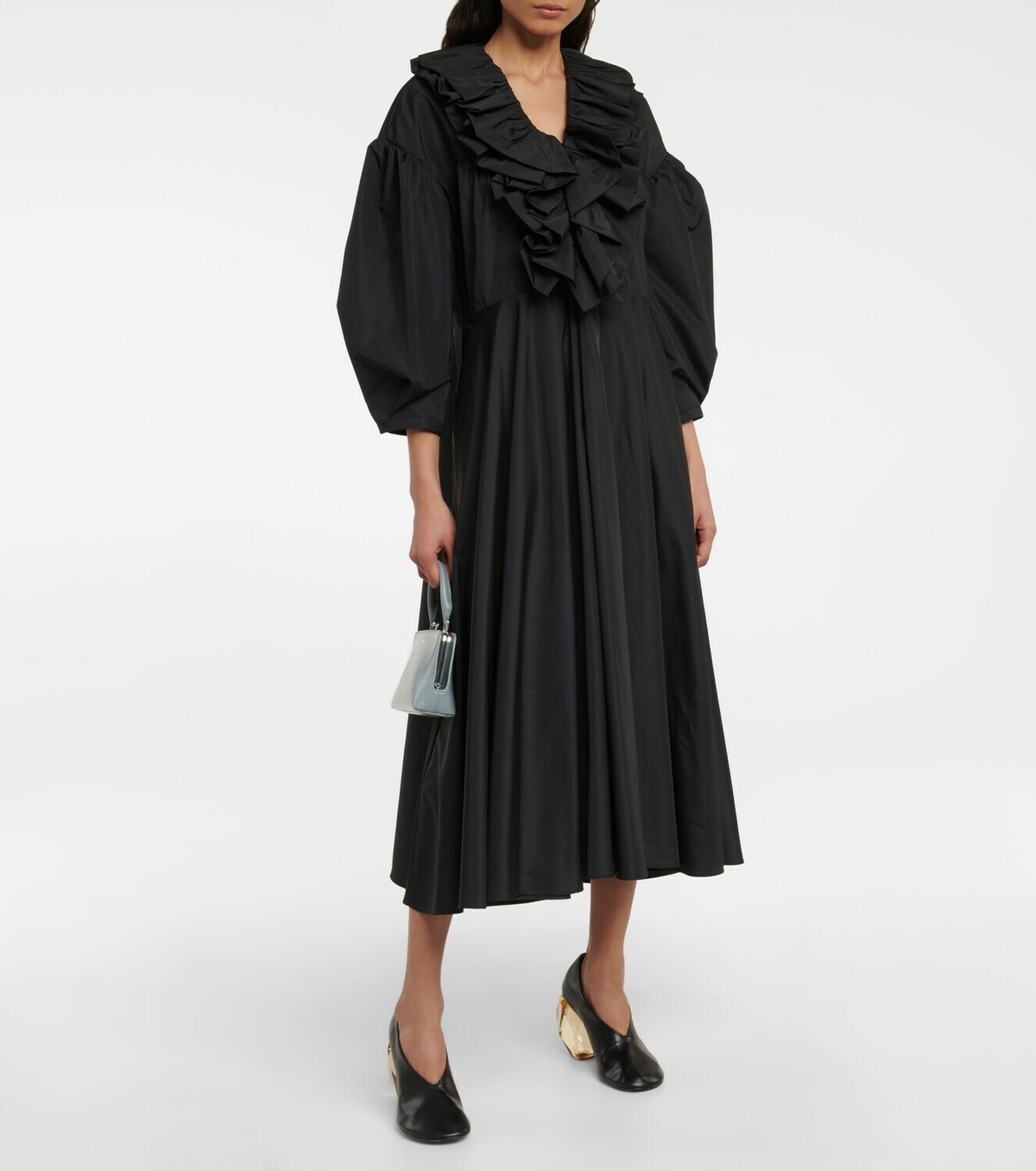 Jil Sander - Ruffle-trimmed midi dress Jil Sander