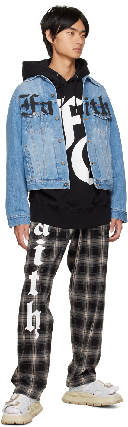 Faith Connexion Blue Print Denim Jacket