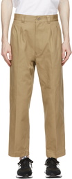 Comme des Garçons Homme Beige Cotton Drill Trousers