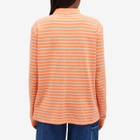 Saks Potts Women's Serena Stripe Polo in Melon Stripe