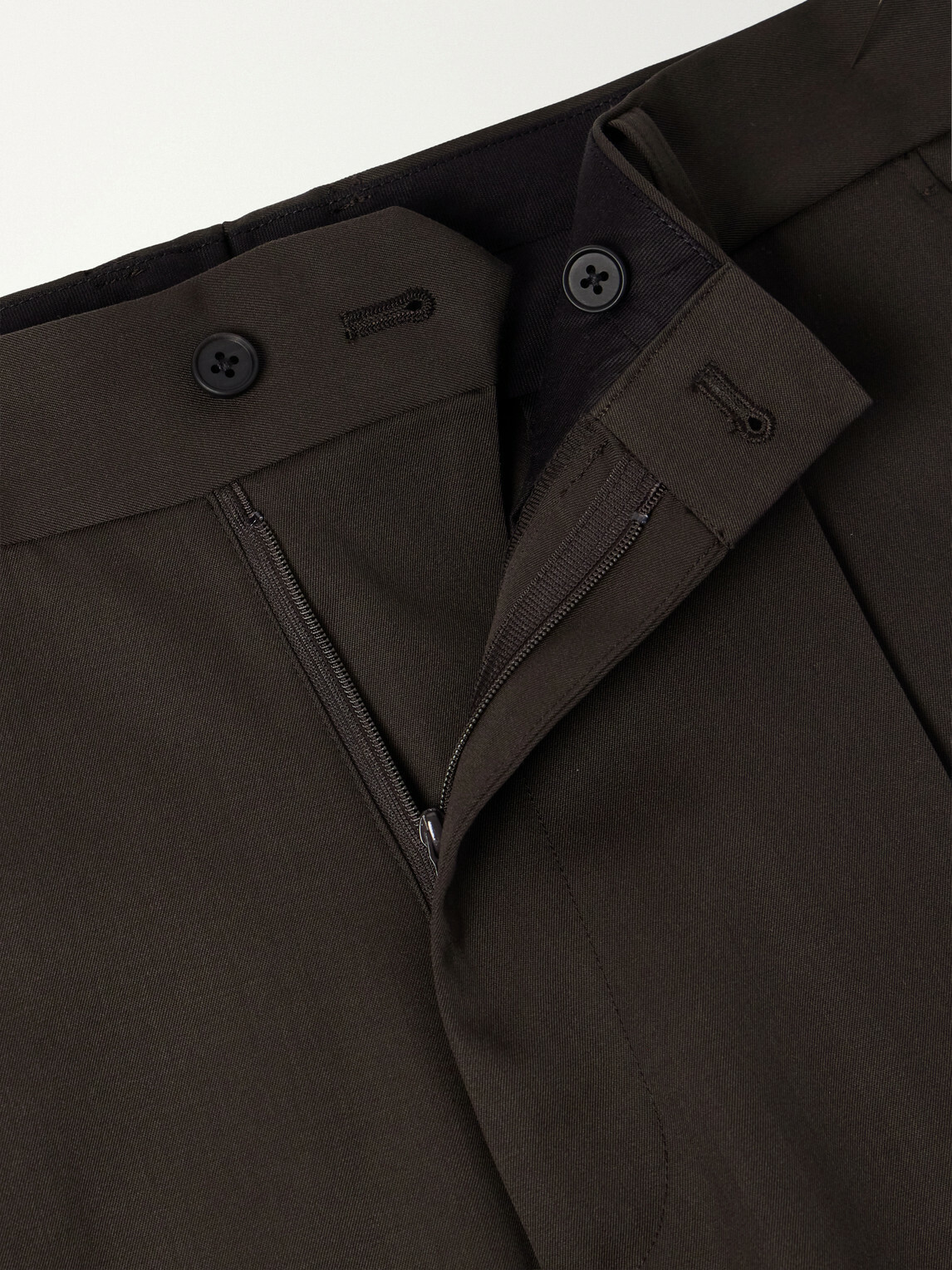 ssstein - Wide-Leg Wool Trousers - Brown