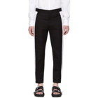 Alexander McQueen Black Striped Skinny Trousers