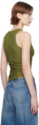 Eckhaus Latta Green Spiral Tank Top