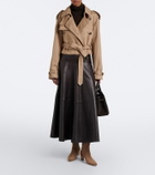 DeMellier Hudson Midi suede tote bag