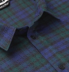 McQ Alexander McQueen - Checked Slub Cotton Shirt - Men - Blue