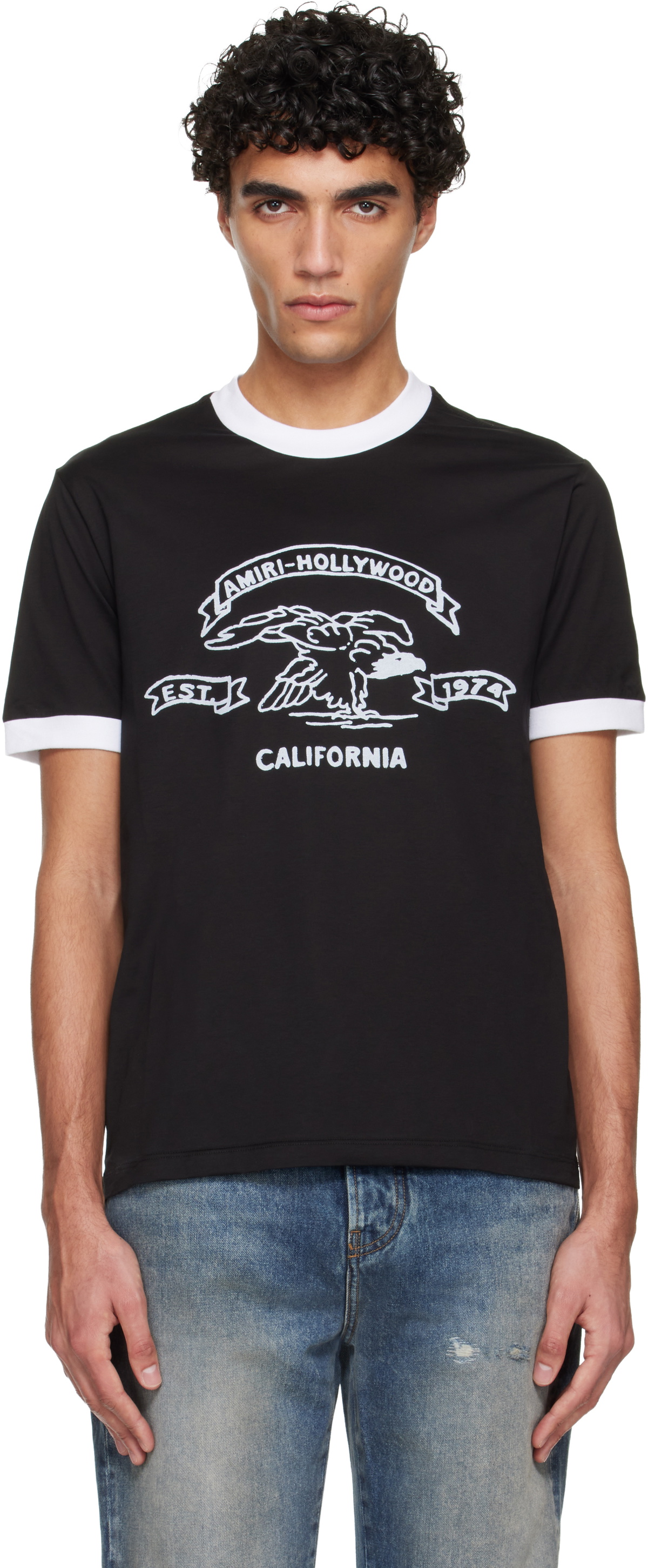 AMIRI Black Filigree T-Shirt Amiri