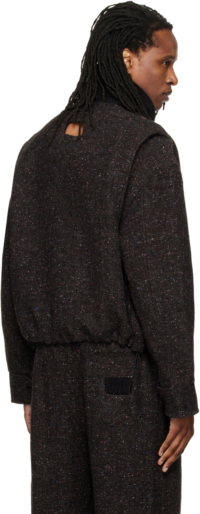 NULLUS Gray Layered Placket MK3 Jacket