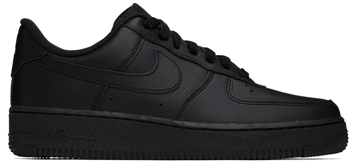 Photo: Nike Black Air Force 1 '07 Sneakers