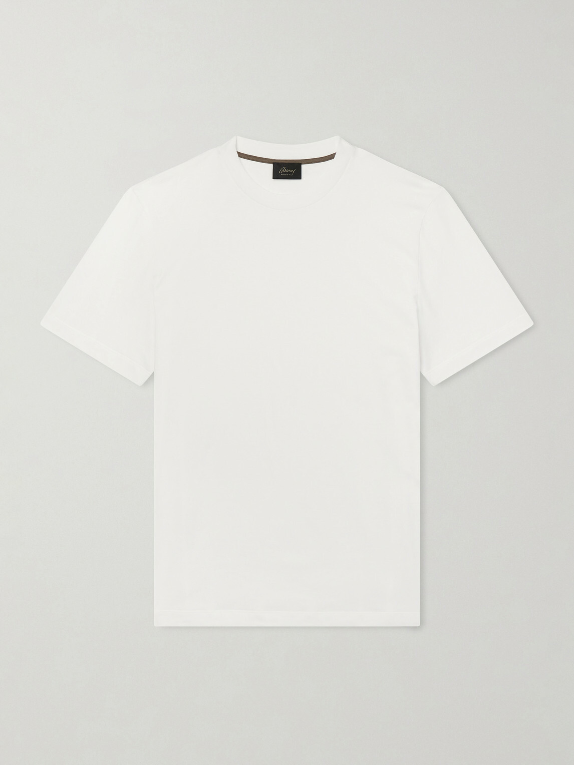 Brioni - Cotton-Jersey T-Shirt - White