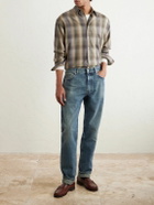 Thom Sweeney - Straight-Leg Distressed Jeans - Blue