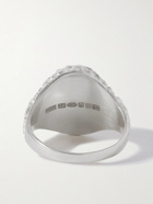 Bleue Burnham - The Mini Wild Garden Sterling Silver Signet Ring - Silver
