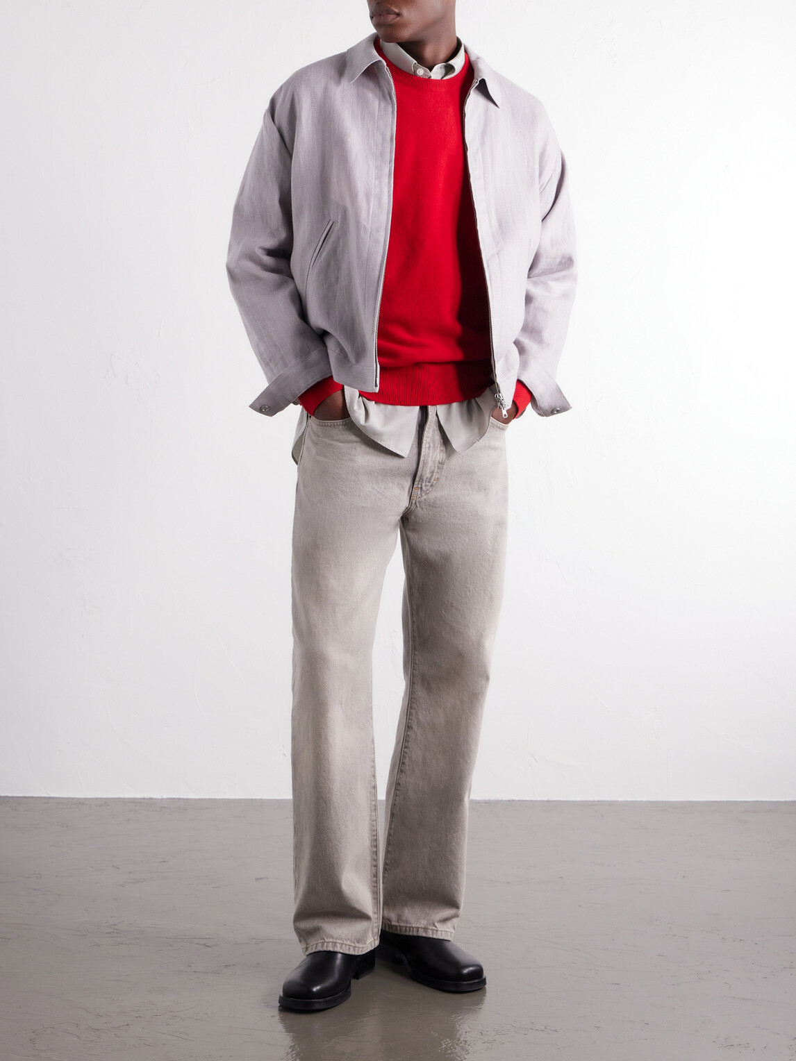 ssstein - Fulled Wool Sweater - Red