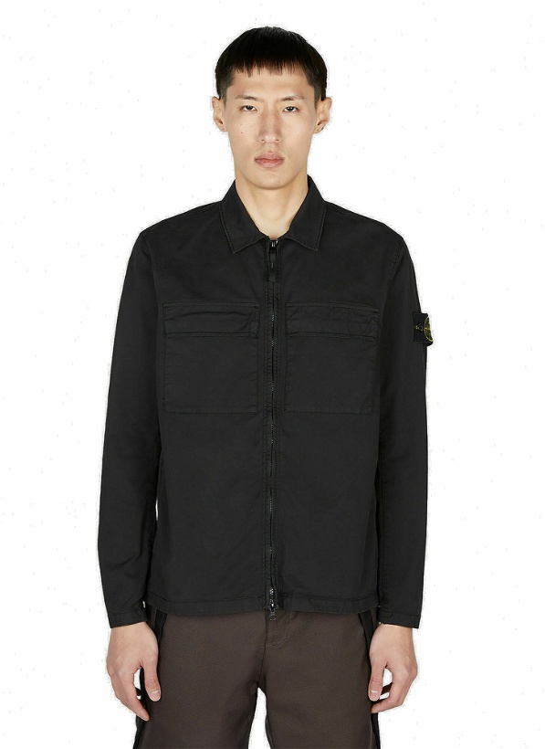 Photo: Stone Island - Compass Patch Overshirt in Black