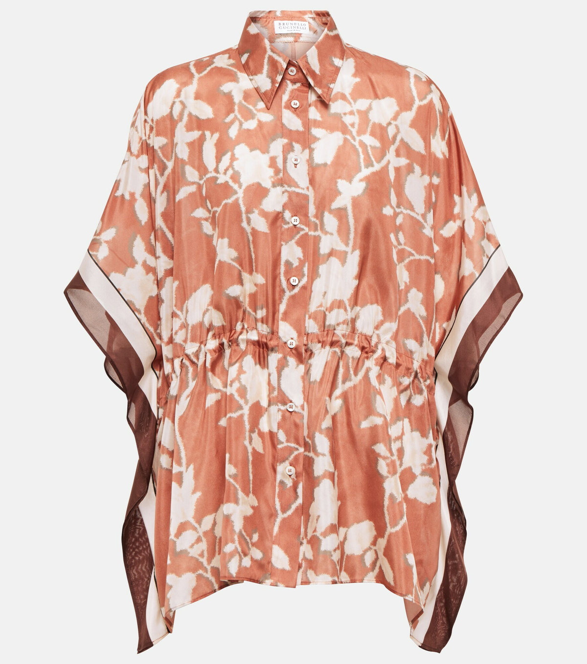 Brunello Cucinelli Multicolor Silk Shortsleeve Shirt main image 0