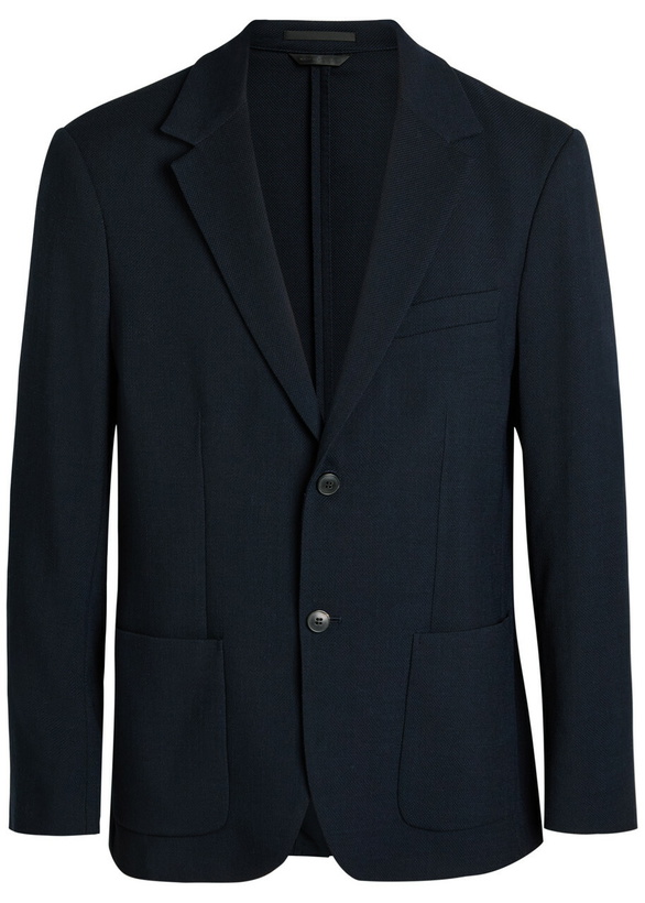 Photo: Sunspel Piqué Wool-blend Blazer Navy