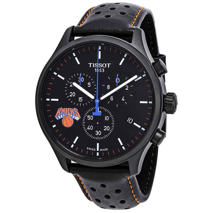 Photo: Tissot NBA Teams Special New York Knicks Chronograph Black Dial Mens Watch T116.617.36.051.05